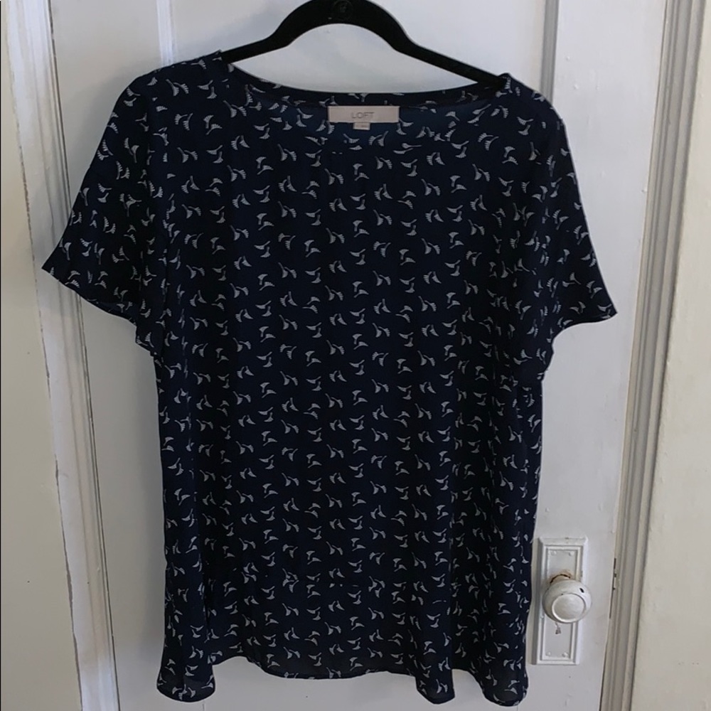 LOFT Ruffle-detailed Top